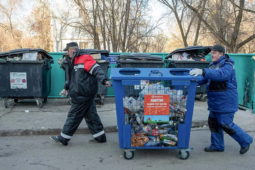 В&nbsp;Кыштыме установили контейнеры для&nbsp;раздельного сбора мусора