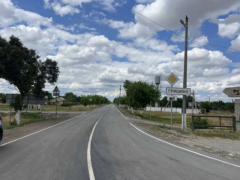 В&nbsp;Крыму улучшили дорогу от&nbsp;села Гришино до&nbsp;границы с&nbsp;Херсонской областью