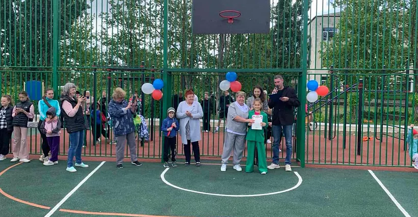 В&nbsp;крымском селе Угловом открыли спортплощадку
