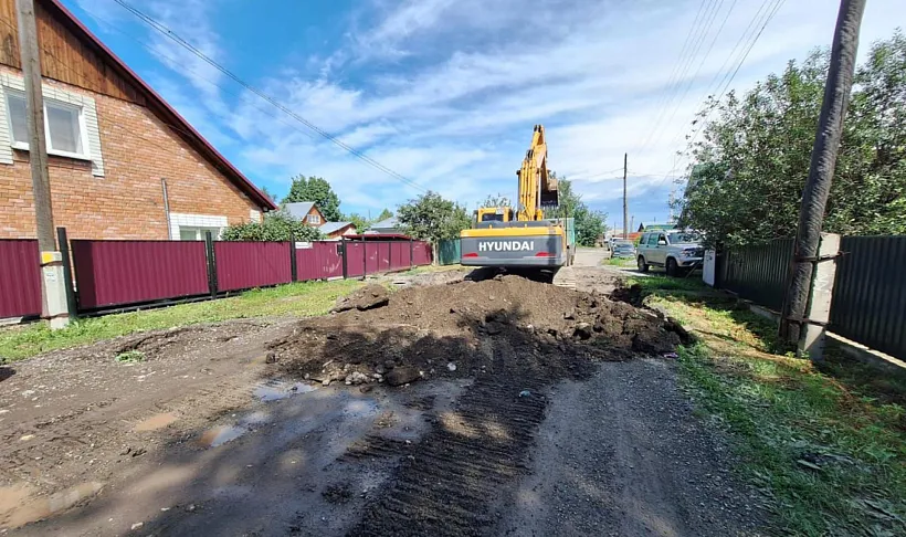 В&nbsp;селе Майма в&nbsp;Республике Алтай начали ремонт улицы Заводской