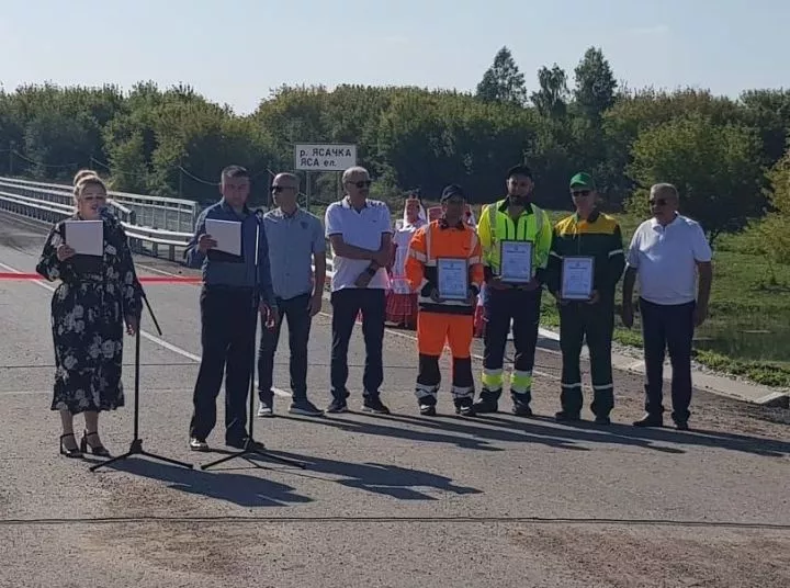 В&nbsp;селе Танкеевка Татарстана отремонтировали мост через реку Ясачку