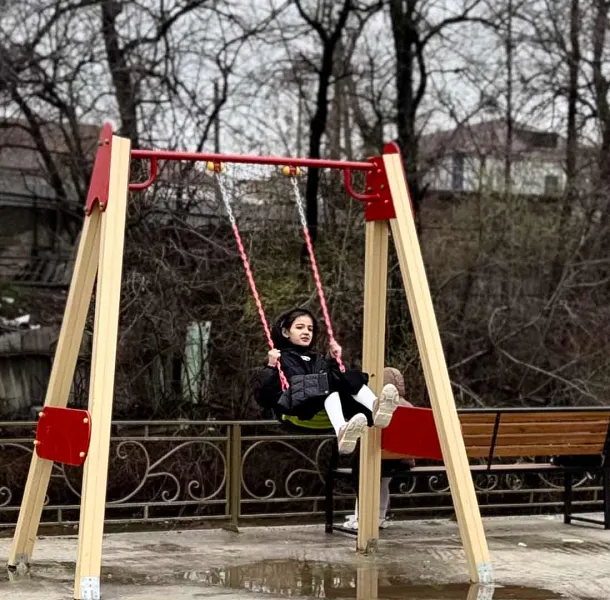 В&nbsp;чеченском городе Урус-Мартане построили сквер и&nbsp;детскую площадку