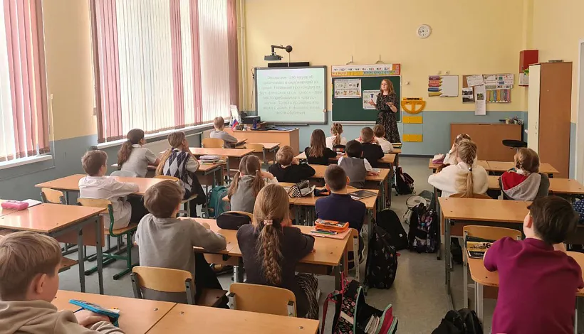 Для&nbsp;школьников города Кудрово в&nbsp;Ленобласти провели экологический урок