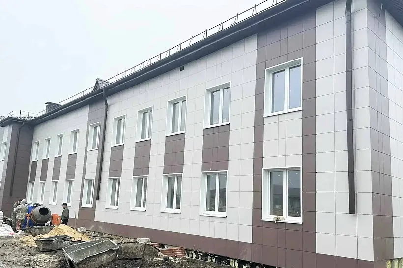 В&nbsp;Панинском районе Воронежской области завершают строительство поликлиники
