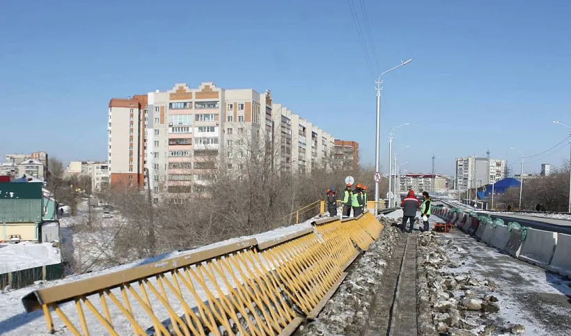 В&nbsp;Кургане начался ремонт моста через реку Тобол