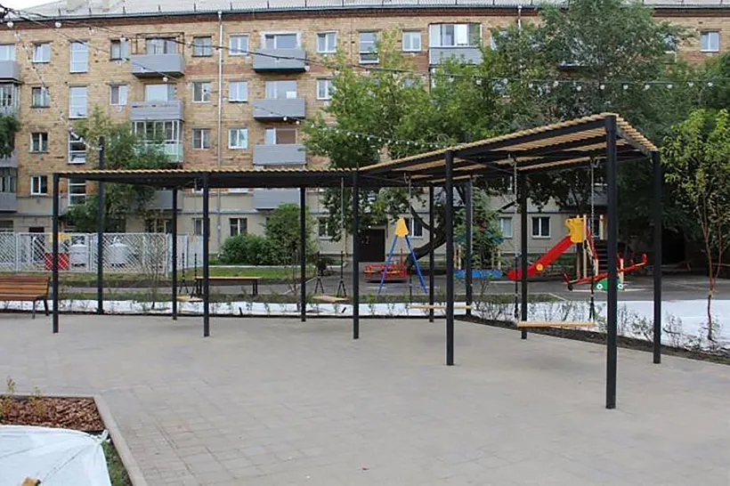 В&nbsp;Железнодорожном и&nbsp;Кировском районах Красноярска благоустроили два сквера
