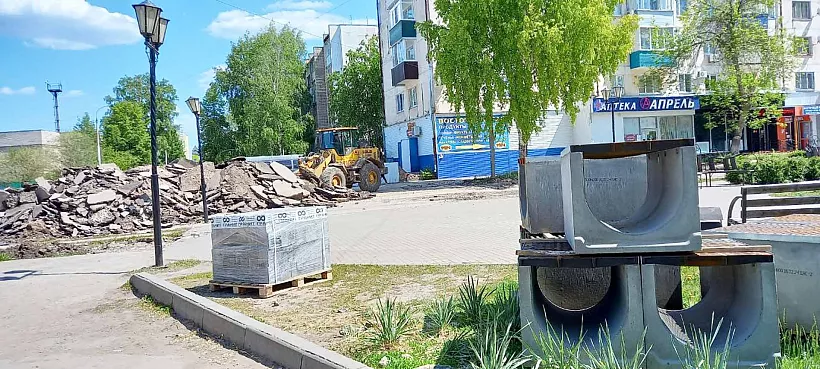 В&nbsp;Похвистневе Самарской области завершают обновление улицы Андрея Васильева