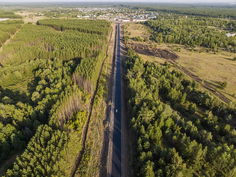 В&nbsp;Самарской области завершают ремонт дороги Отрадный&nbsp;&mdash; Богатое&nbsp;&mdash; Борское