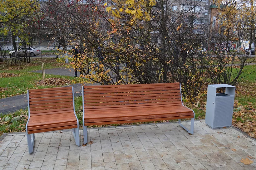 В&nbsp;городе Железногорске Курской области завершается благоустройство сквера
