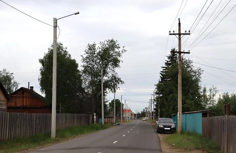 В&nbsp;поселке Октябрьском в&nbsp;Приангарье установили уличное освещение