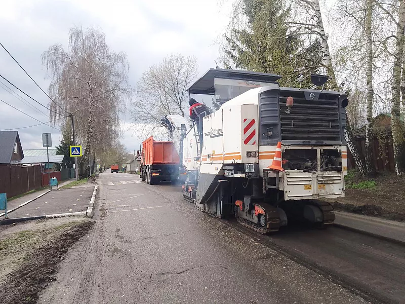 В&nbsp;подмосковных Озёрах начался ремонт улицы Свердлова