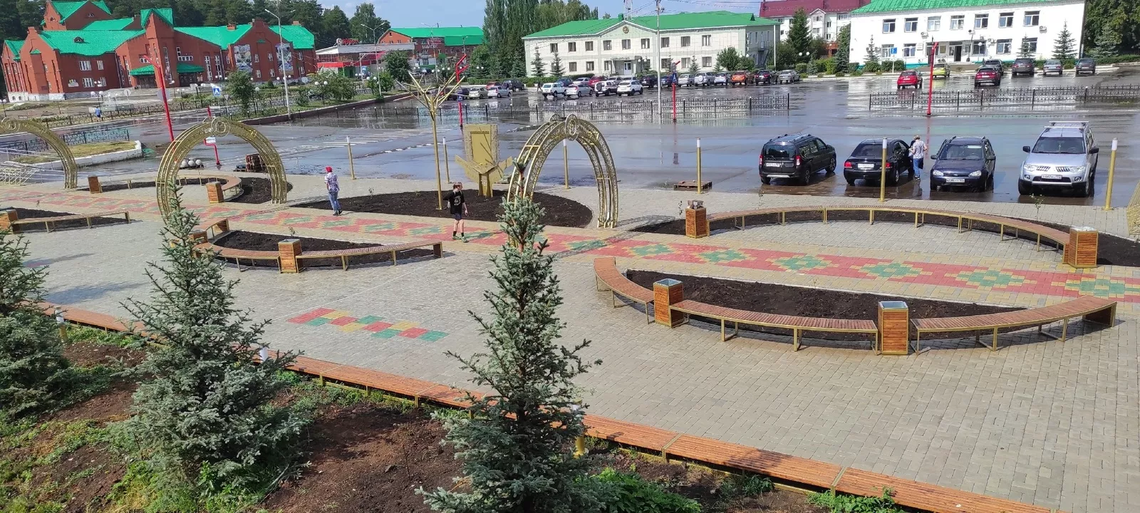 Сквер обновили на&nbsp;центральной площади в&nbsp;башкирском селе Николо-Берёзовка