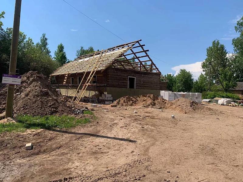 Дом культуры деревни Адворицы Псковской области отремонтировали на&nbsp;40%