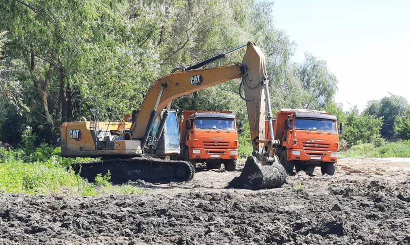 В&nbsp;Балашове Саратовской области расчистили часть реки Хопер