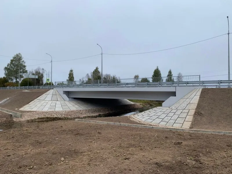 В&nbsp;Палкинском округе Псковской области обновили мост через реку Романовку