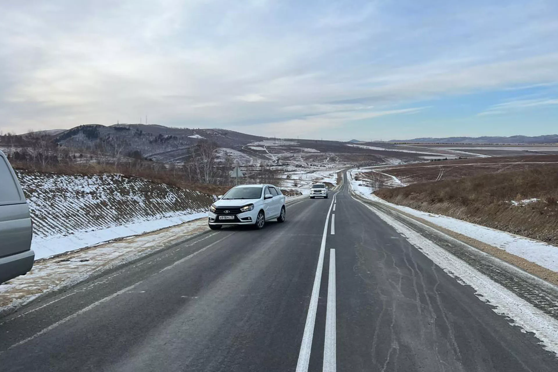 В&nbsp;Забайкалье обновили участок дороги Дарасун&nbsp;&mdash; Солнцево