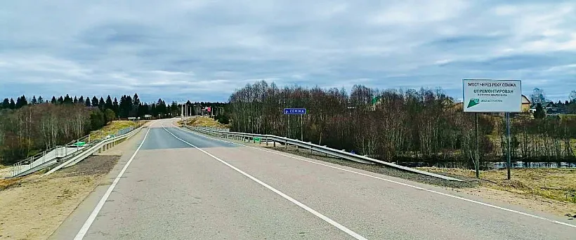В&nbsp;Вологодской области отремонтировали мост через реку Семжу