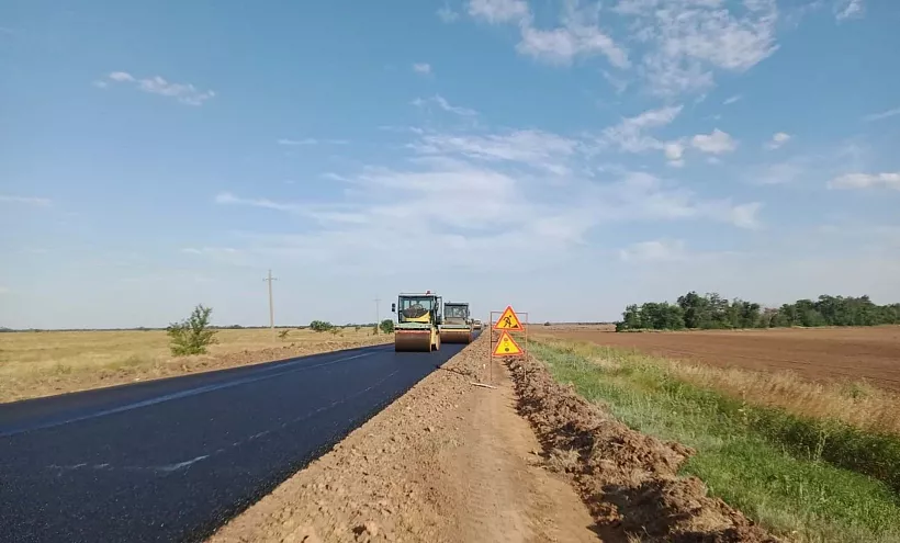 В&nbsp;Ростовской области отремонтировали участок дороги в&nbsp;Калмыкию