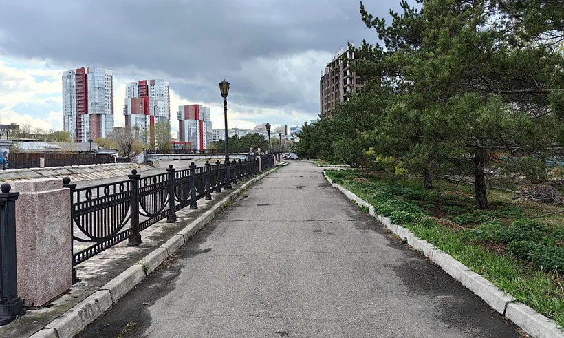 В&nbsp;Красноярске стартовало благоустройство участка набережной Качи