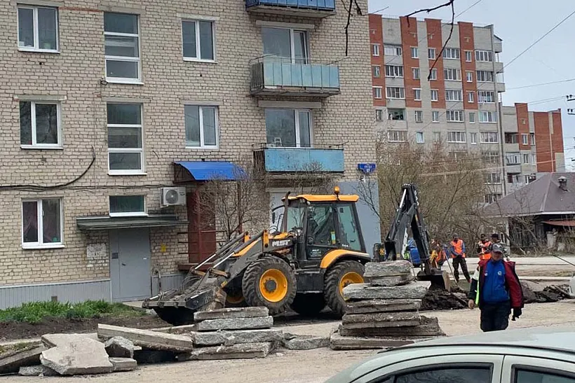 В&nbsp;городе Кунгуре Пермского края начали благоустраивать дворы
