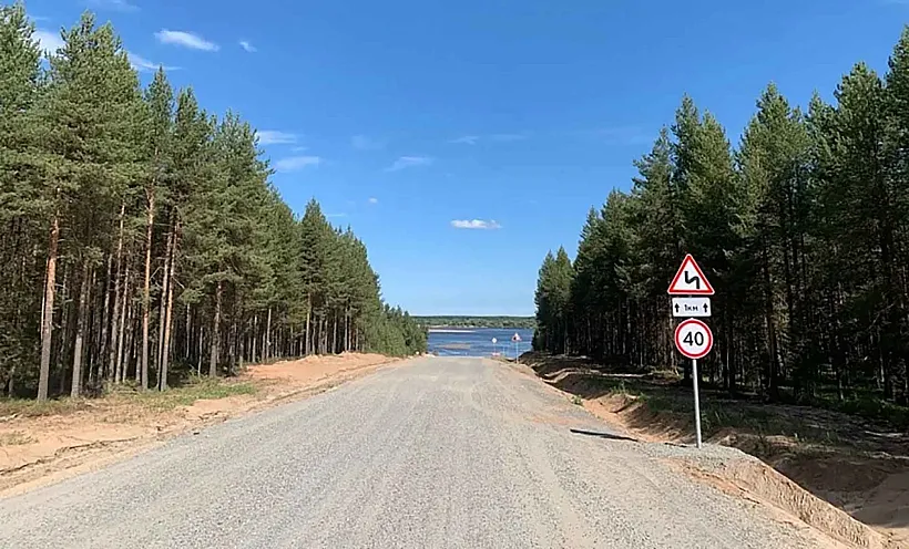 На&nbsp;участке трассы Архангельск&nbsp;&mdash; Мезень досрочно завершили ремонт