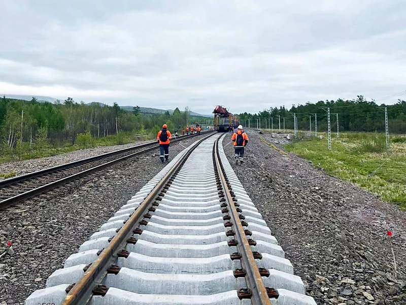 В&nbsp;Хабаровском крае запустили поезда по&nbsp;новому пути перегона Тумнин&nbsp;&mdash; Дайчи