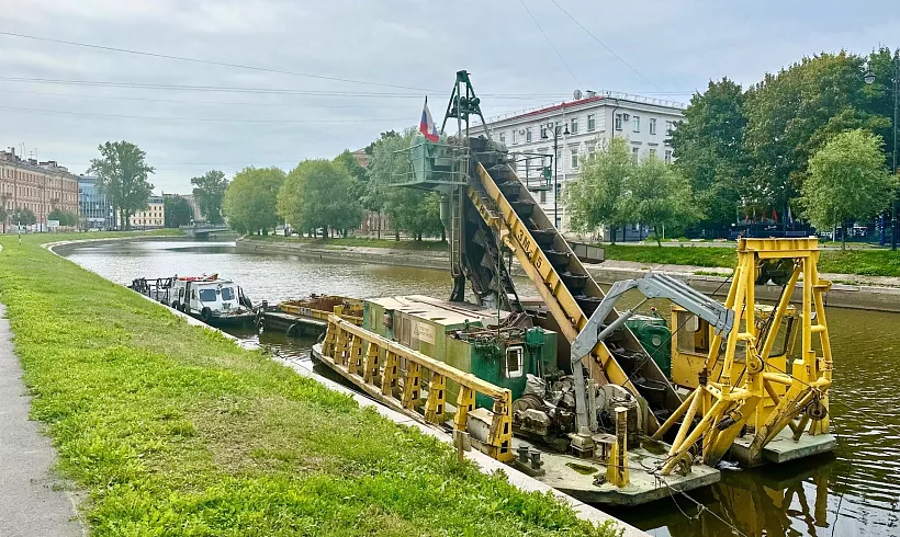 В&nbsp;Санкт-Петербурге завершился первый этап очистки дна реки Пряжки