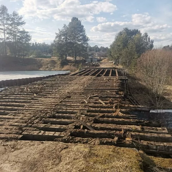 В&nbsp;Новгородской области стартовал ремонт моста через реку Морховку