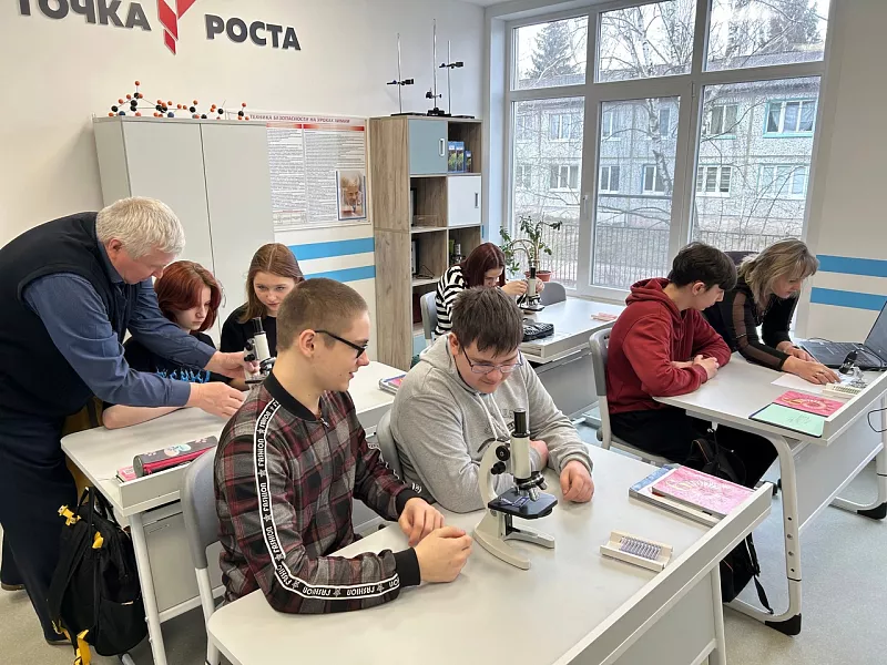 В&nbsp;Узловском центре &laquo;Точка роста&raquo; в&nbsp;Тульской области прошла неделя биологии