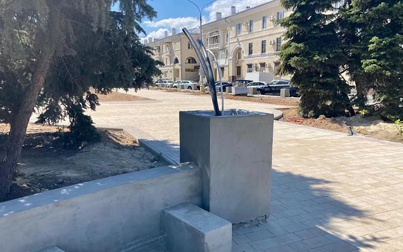 В&nbsp;Волжском завершается благоустройство улицы Фонтанной