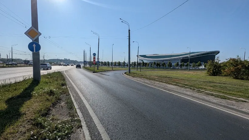 В&nbsp;Казани отремонтировали участок проспекта Хусаина Ямашева