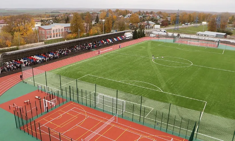 Обновленный стадион открыли в&nbsp;подмосковном Зарайске