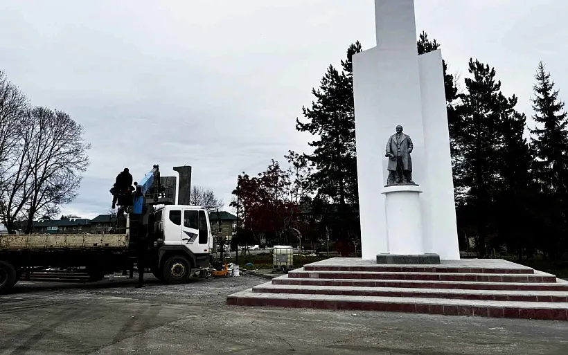 В&nbsp;камчатском селе Мильково завершают благоустройство площади Ленина