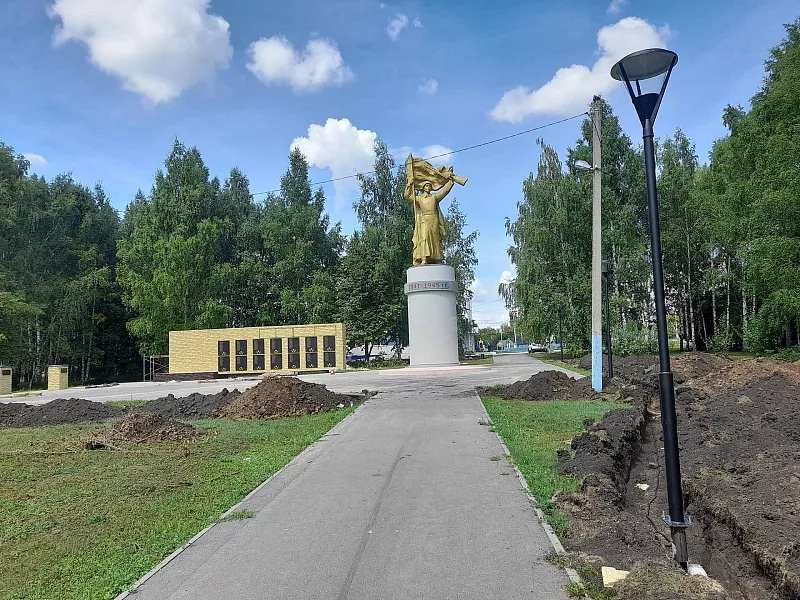 Стелу воину-освободителю реконструируют в&nbsp;поселке Лунино Пензенской области