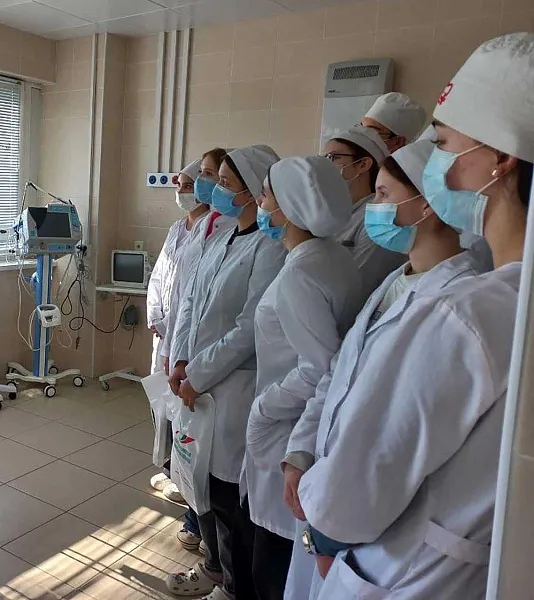 Ученики медколледжей посетили инфекционную больницу в&nbsp;Набережных Челнах