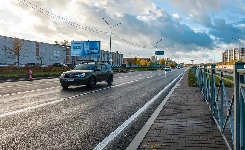 В&nbsp;Выборгском районе Петербурга обновили участок Суздальского проспекта