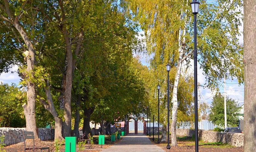 В&nbsp;рязанском поселке Сапожок открыли сквер