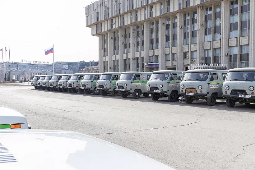 В&nbsp;медучреждения Тульской области поступило почти 60&nbsp;новых автомобилей
