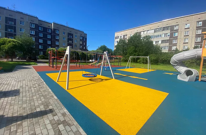 В&nbsp;поселке Войсковицы Ленинградской области построили детскую площадку