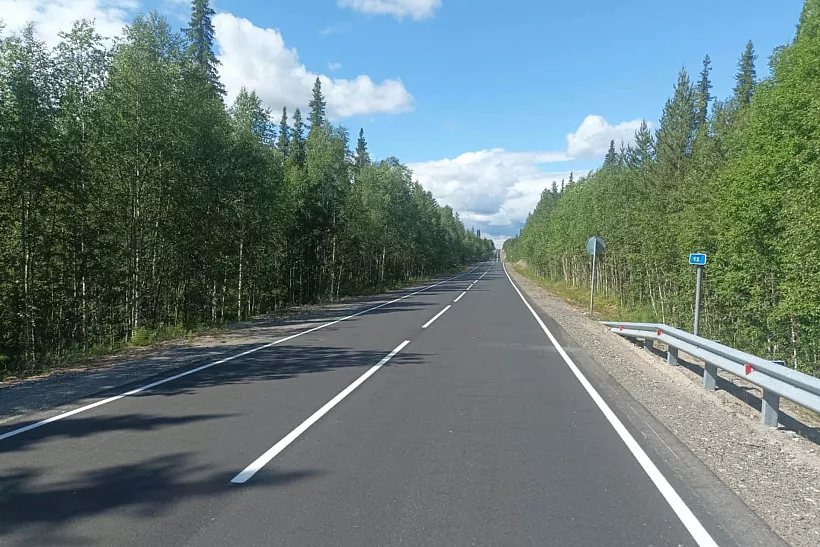В&nbsp;Мурманской области отремонтировали трассу между Умбой и&nbsp;Кандалакшей