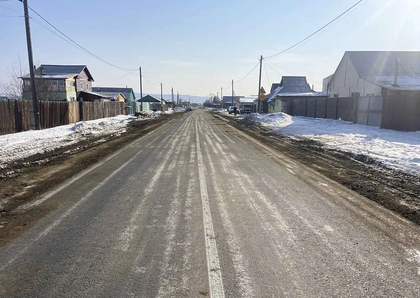 В&nbsp;селе Гурульба в&nbsp;Бурятии отремонтировали дорогу по&nbsp;улице Луговой