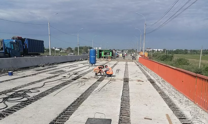 В&nbsp;Новосибирске начался очередной этап ремонта моста к&nbsp;аэропорту Толмачево