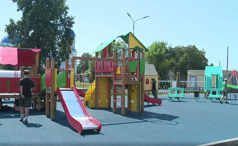 В&nbsp;селе Архангельское Нижегородской области построили детский городок