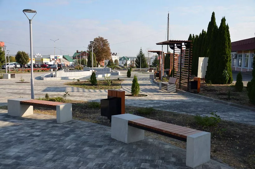 В&nbsp;поселке Красная Яруга Белгородской области реконструировали площадь