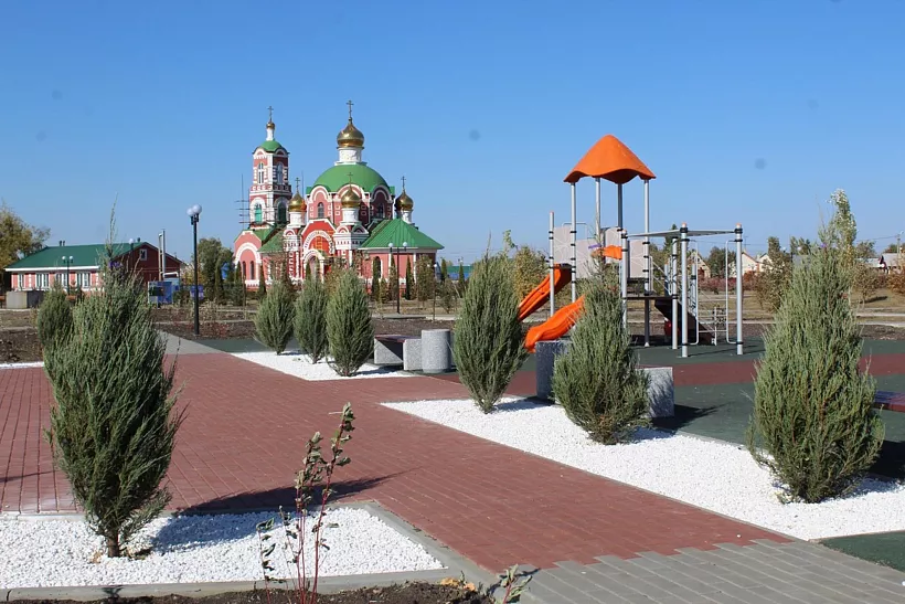 В&nbsp;тамбовском поселке Сатинка завершили благоустройство сквера &laquo;Семейный&raquo;