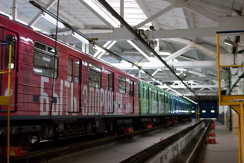 Поезд, посвященный нацпроектам, начал курсировать в&nbsp;метро Новосибирска