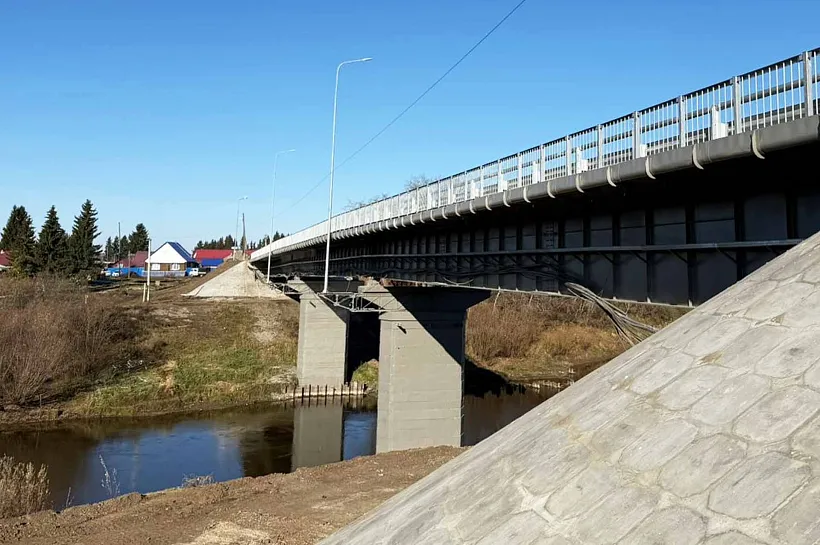 В&nbsp;Новосибирской области отремонтировали мост через реку Тару