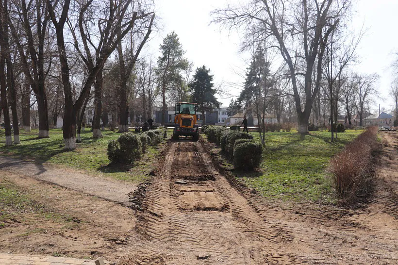 В&nbsp;селе Китаевском на&nbsp;Ставрополье началось благоустройство парка