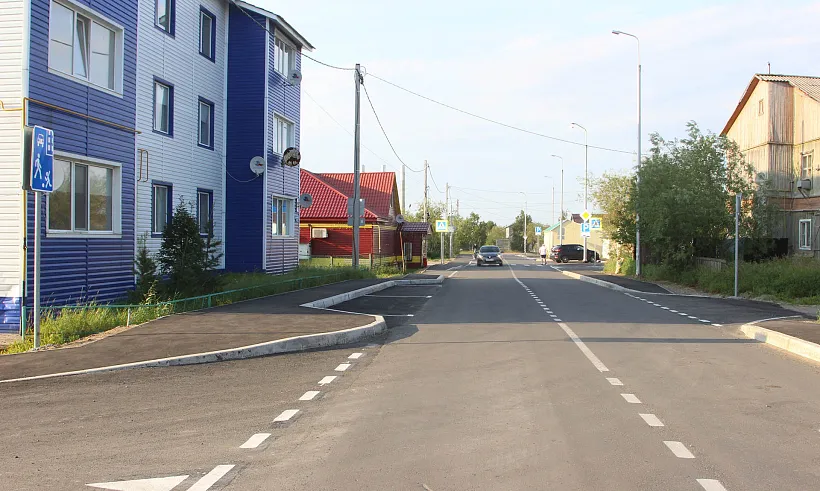 В&nbsp;поселке Искателей в&nbsp;НАО обновили участок дороги по&nbsp;улице Ардалина
