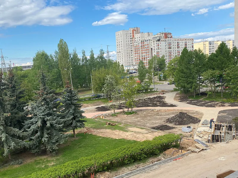 На&nbsp;улице Березовской в&nbsp;Нижнем Новгороде благоустраивают сквер